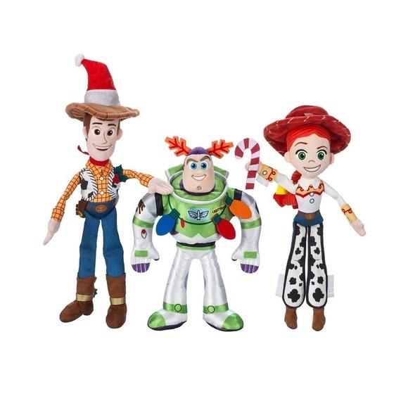 Disney’s Toy Story Holiday Plush Set - Buzz, Woody, and Jessie - NWT - Picture 2 of 5